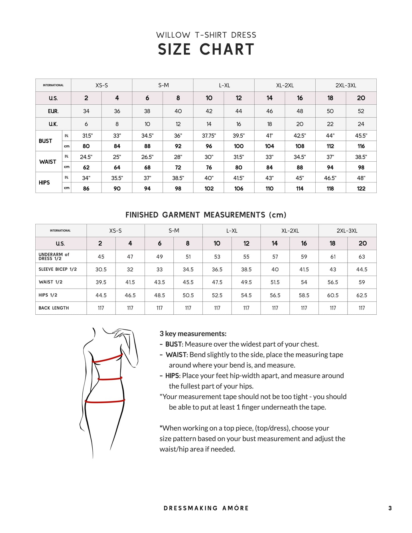 Willow T-Shirt Dress Pattern