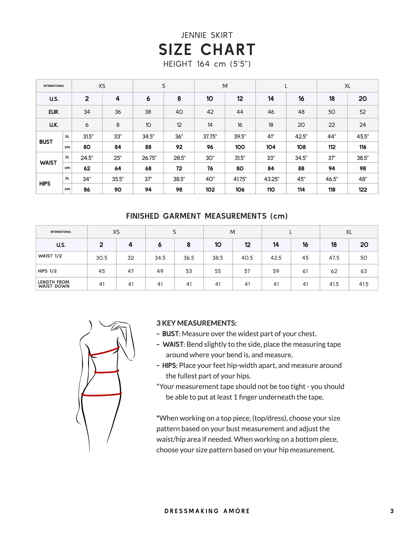 Jennie Skirt Pattern