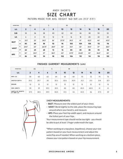 Andy Shorts PDF Pattern