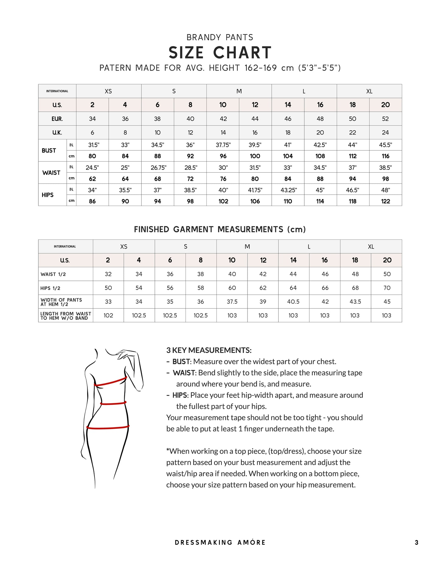Brandy Pants PDF Pattern