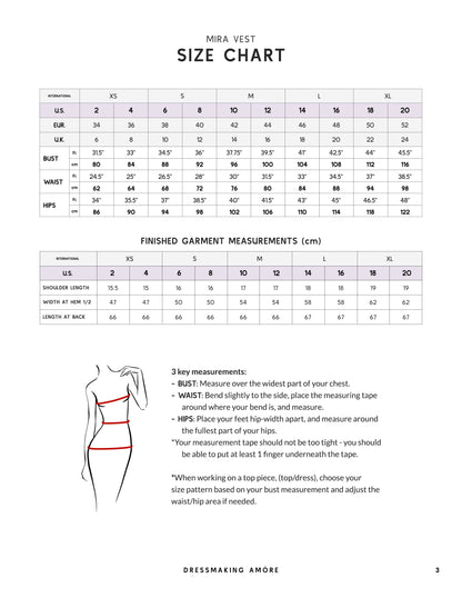 Mira Vest Pattern