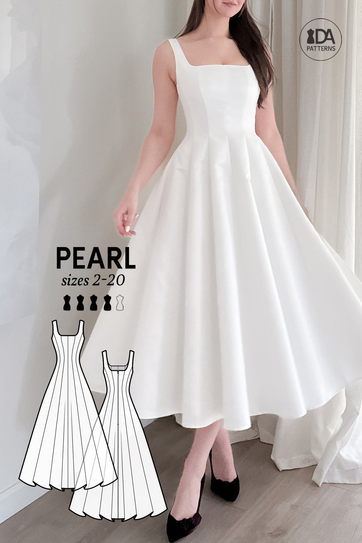 Pearl Dress Sewing Pattern by Dressmaking Amore – Dressmaking Amóre