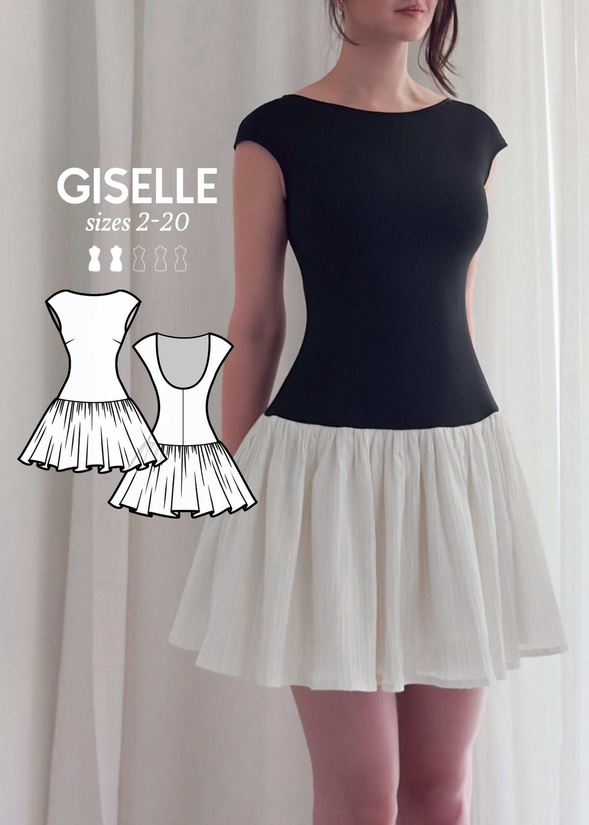 Giselle Dress Sewing Pattern by Dressmaking Amore – Dressmaking Amóre