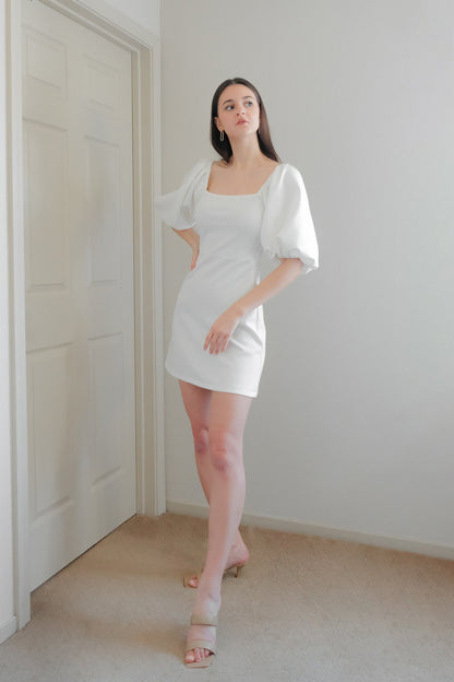 ophelia puff sleeve lace dress Anthropologie Ophelia Puff Sleeve Lace Dress Button Embroider Nude Slip 2 NEW