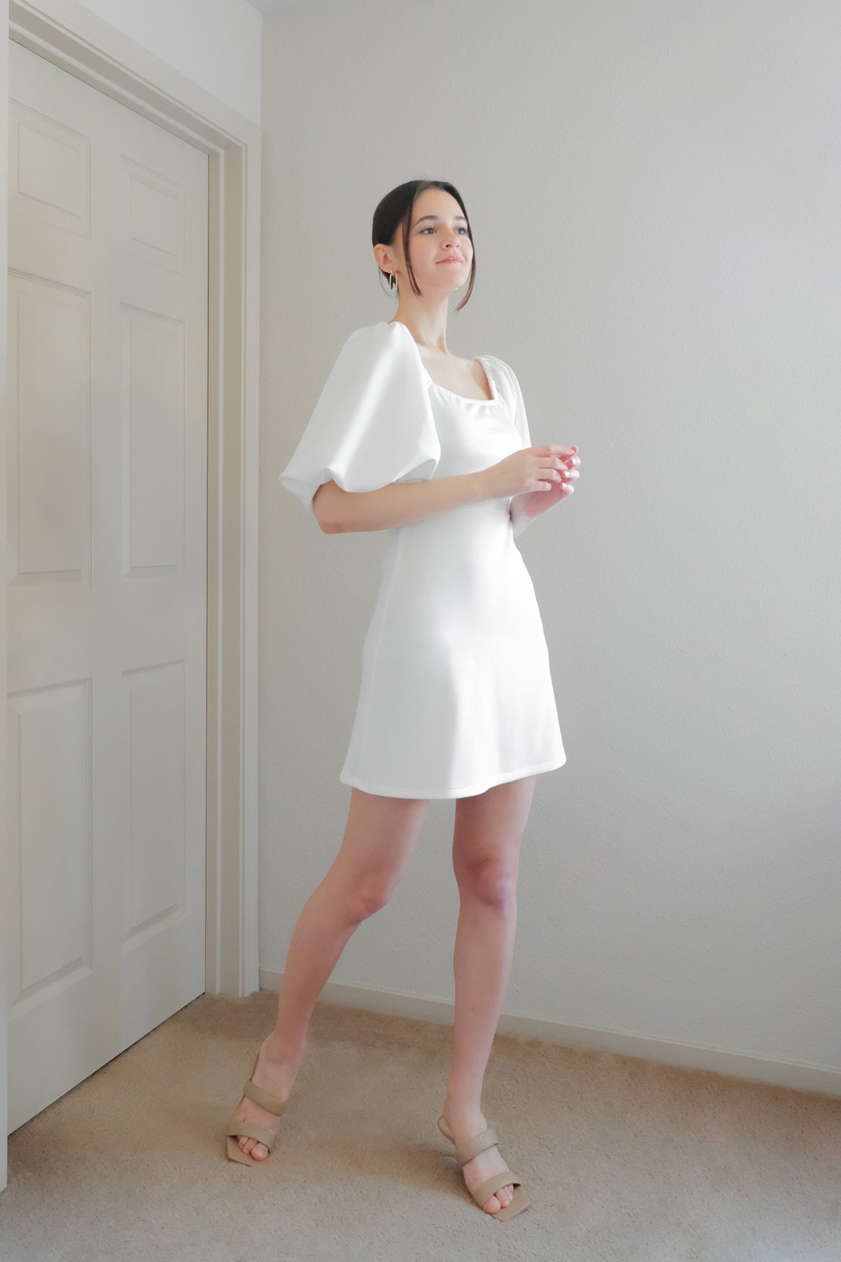 puff sleeved dress pattern