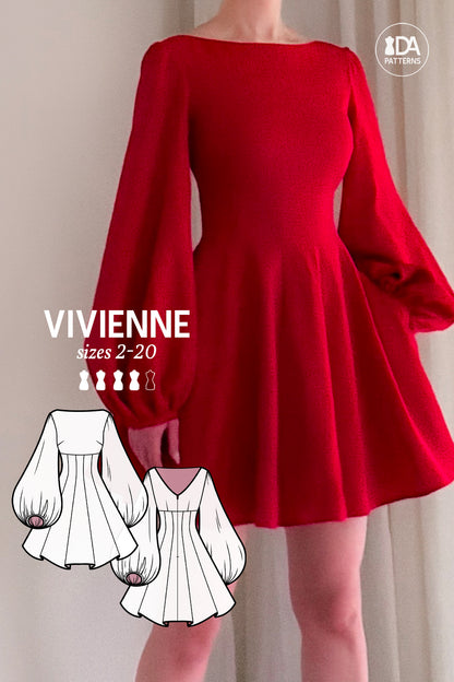 Vivienne Dress Sewing Pattern by Dressmaking Amore Dressmaking Amre Vivienne Dress Sewing Pattern by Dressmaking Amore Dressmaking Amre