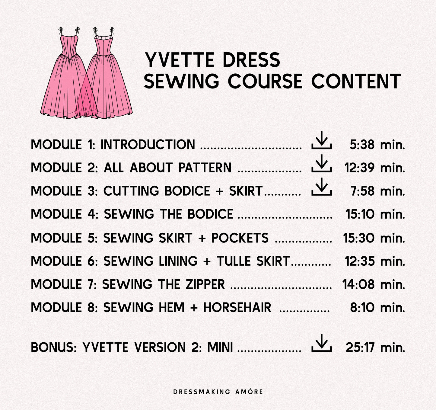 Sewing Course for Yvette Dress